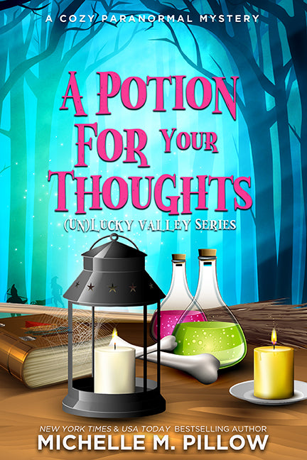 A Potion for Your Thoughts paranormal cozy mystery book cover