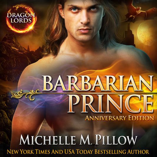 Barbarian Prince Audiobook sci fi dragonshifter romance book cover