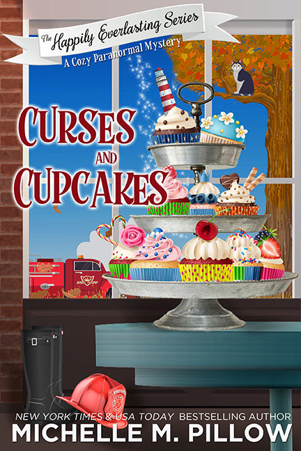 Curses and Cupcakes paranormal cozy mystery book cover