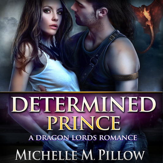 Determined Prince audiobook dragon shifter romance cover art