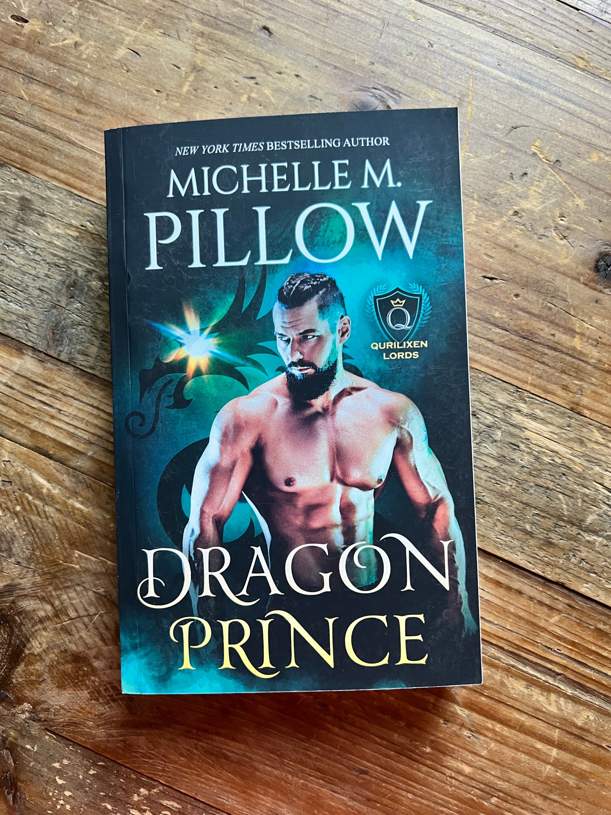 Dragon Prince paperback laying on a table