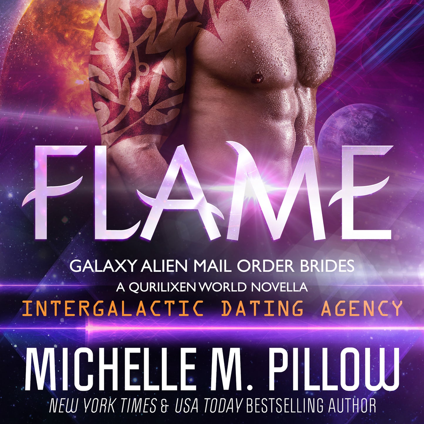 Flame audiobook sci fi alien comedic romance cover