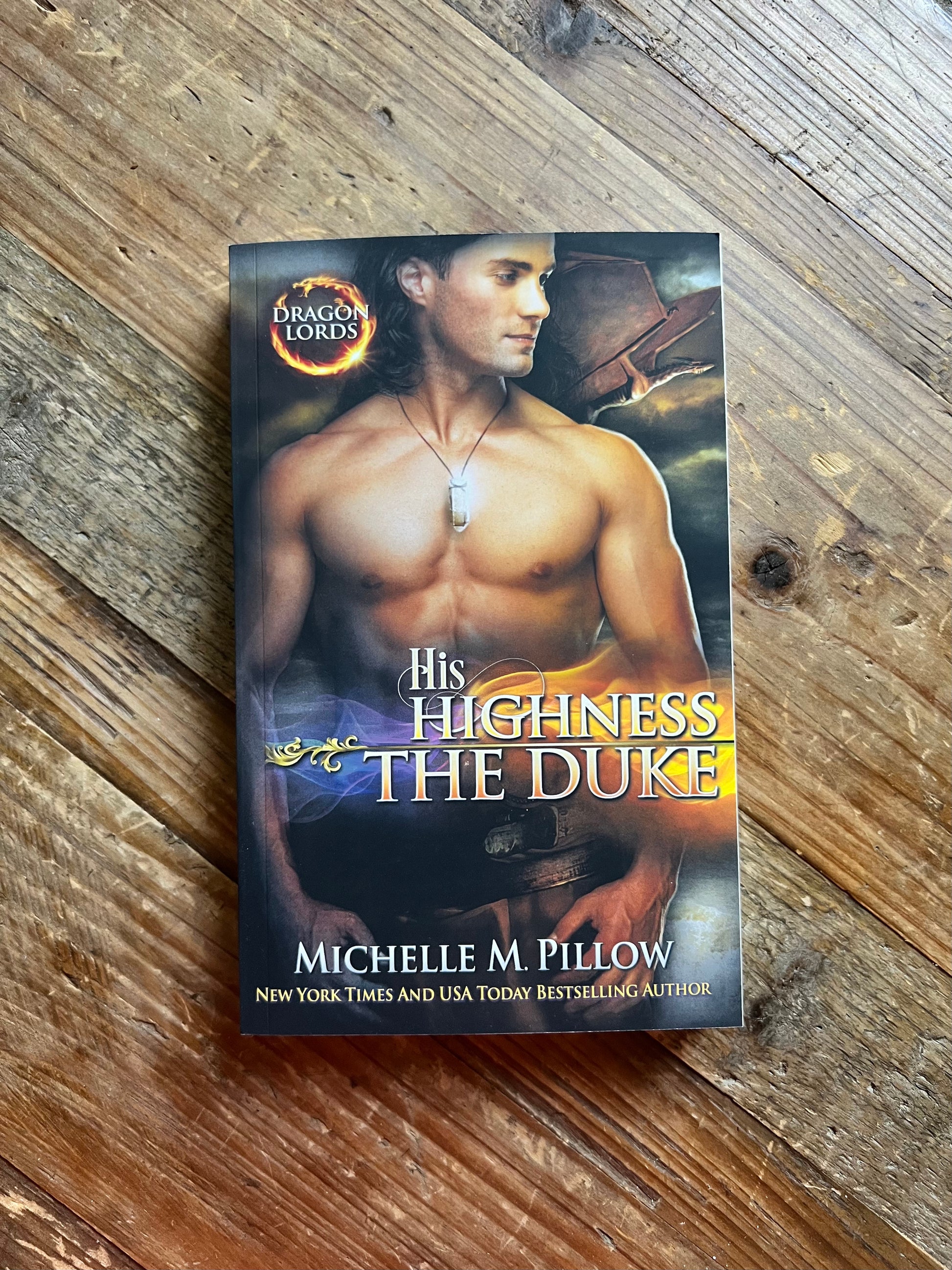 His Highness the Duke paperback book on a table.