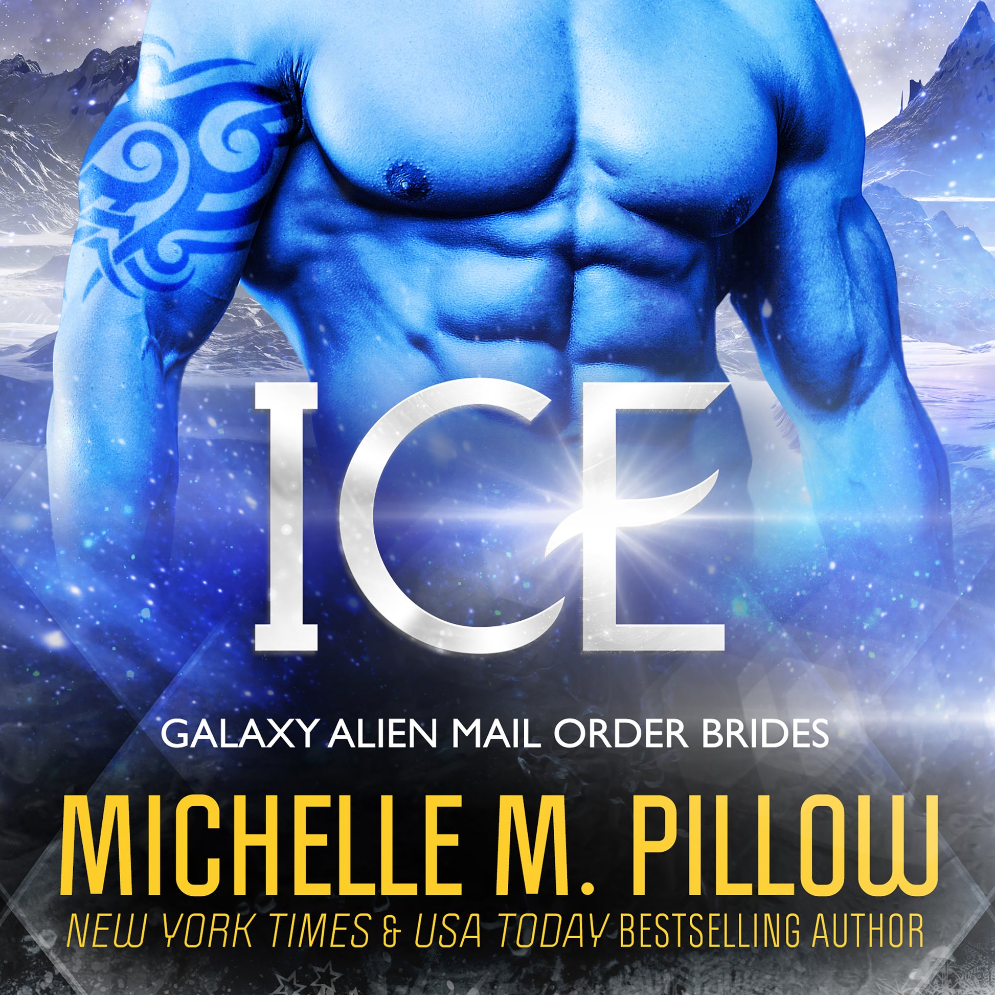 Ice blue alien audiobook sci fi alien comedic romance cover