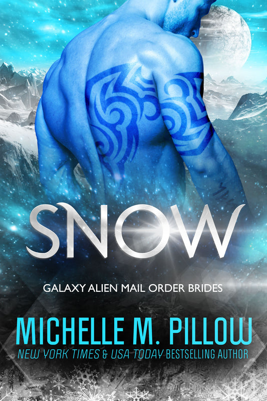 Snow alien sci fi paranormal romance book cover art