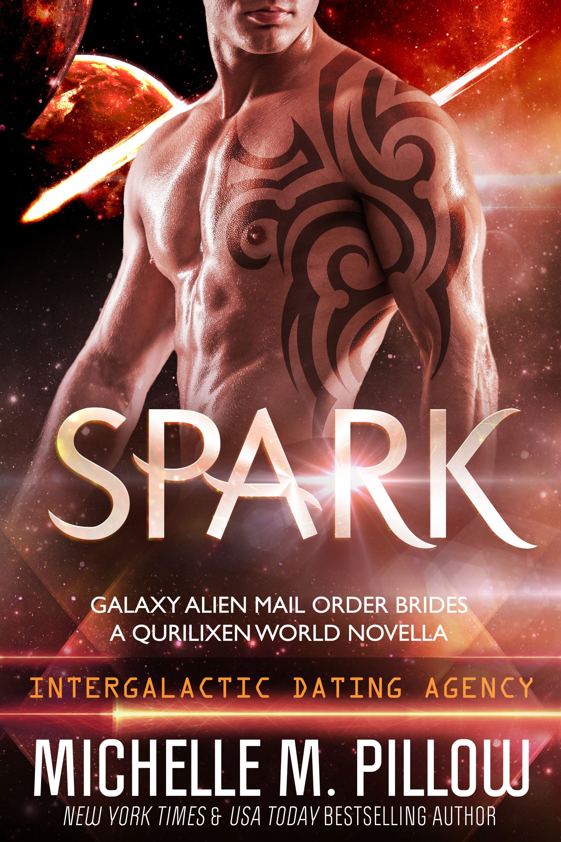 Spark alien sci fi paranormal romance book cover