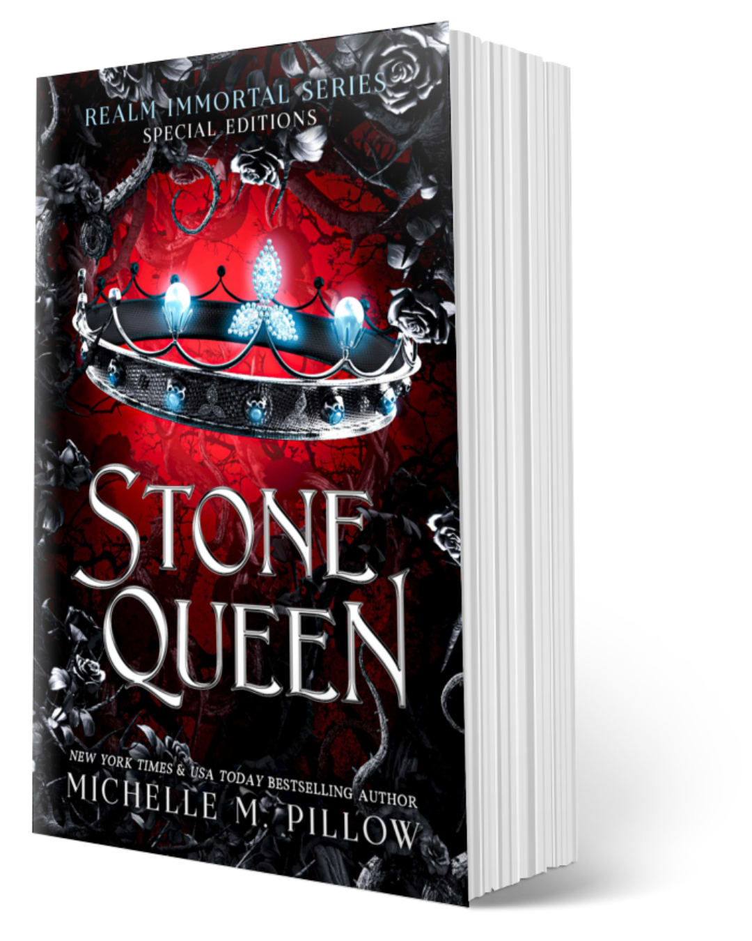 Stone Queen paperback epic high fantasy romance book cover