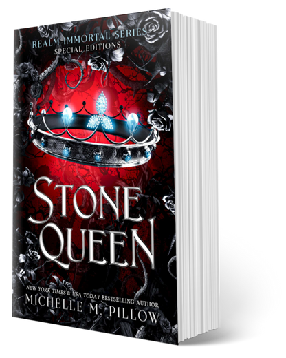 Stone Queen paperback epic high fantasy romance book cover