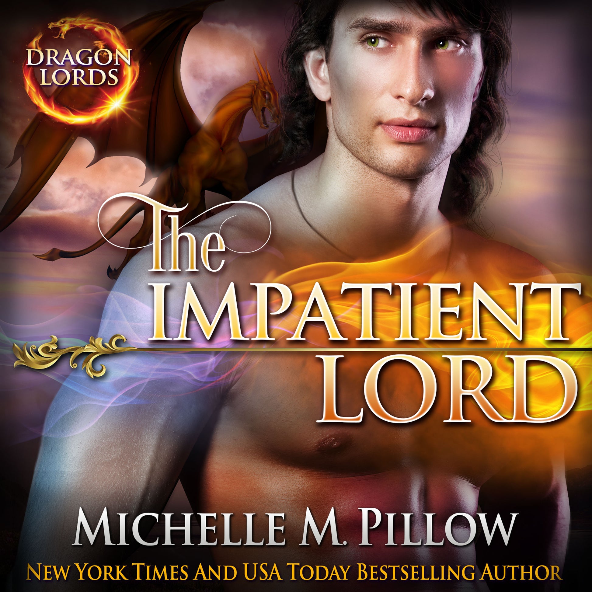 The Impatient Lord Audiobook dragon shifter paranormal romance audiobook cover