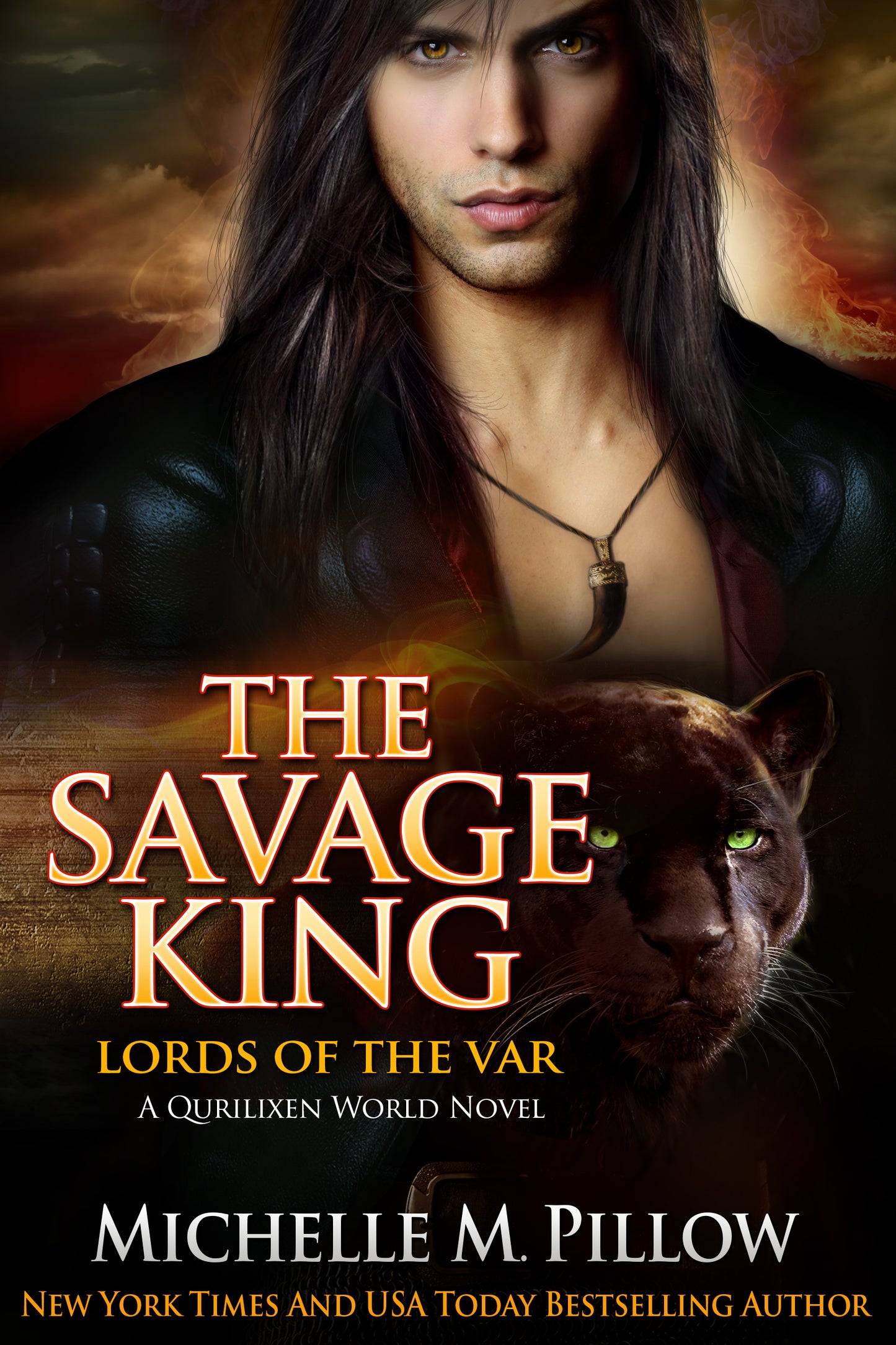 The Savage King ebook cat shifter sci fi paranormal romance book cover