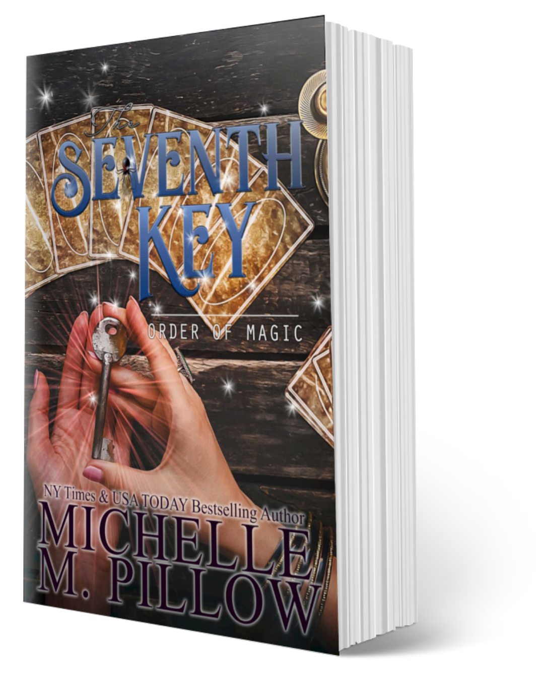 The Seventh Key author signed Paperback paranormal womens fiction book cover