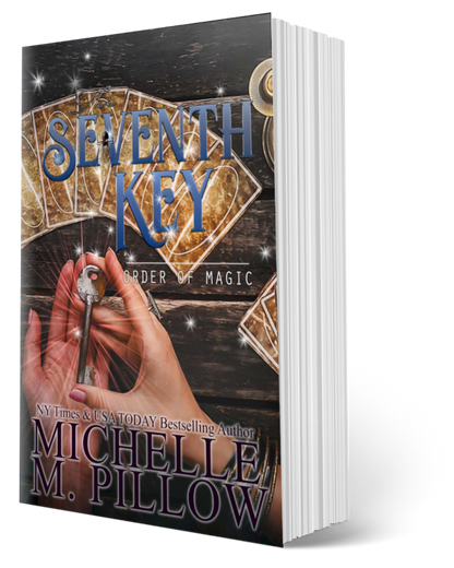 The Seventh Key author signed Paperback paranormal womens fiction book cover