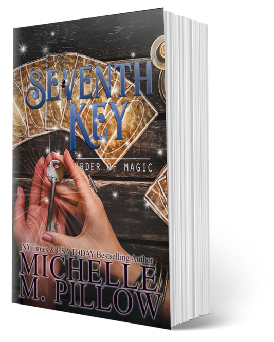 The Seventh Key author signed Paperback paranormal womens fiction book cover