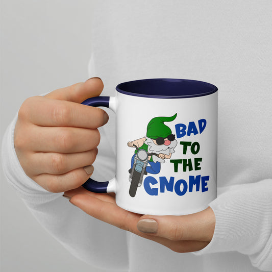 Bad to the Gnome Mug with Color Inside