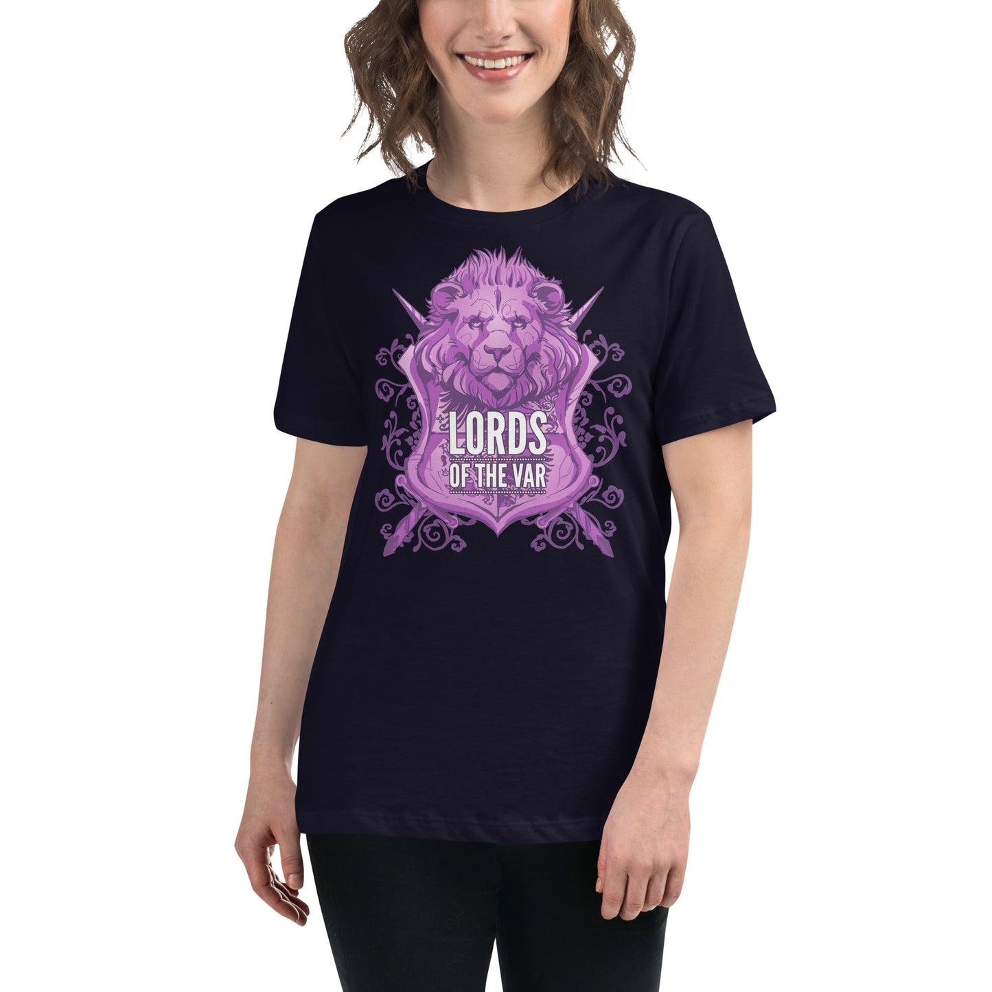 T-shirt décontracté pour femme avec écusson royal de la série Lords of the Var®