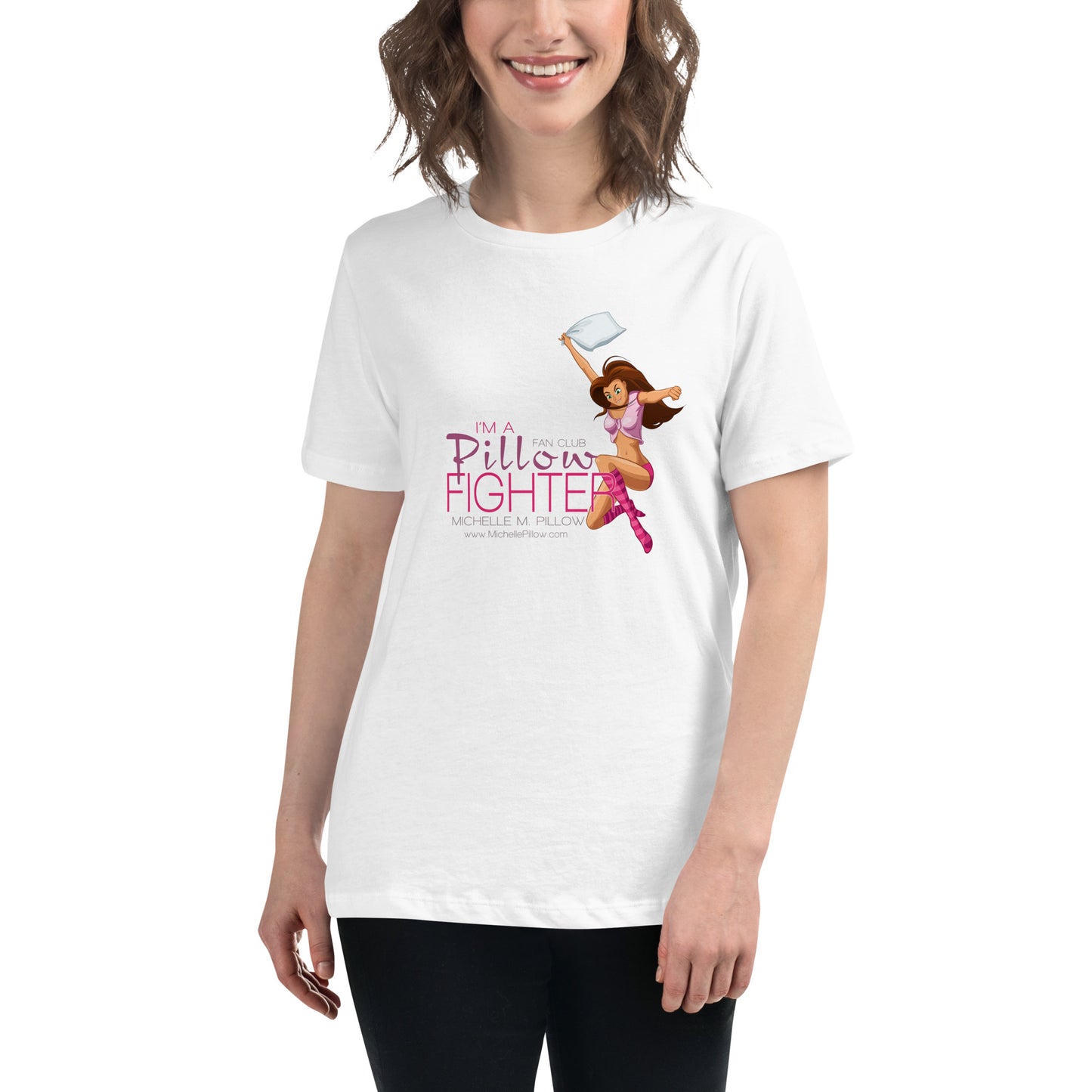 Pillow Fighter Fan Club Women's Relaxed T-Shirt