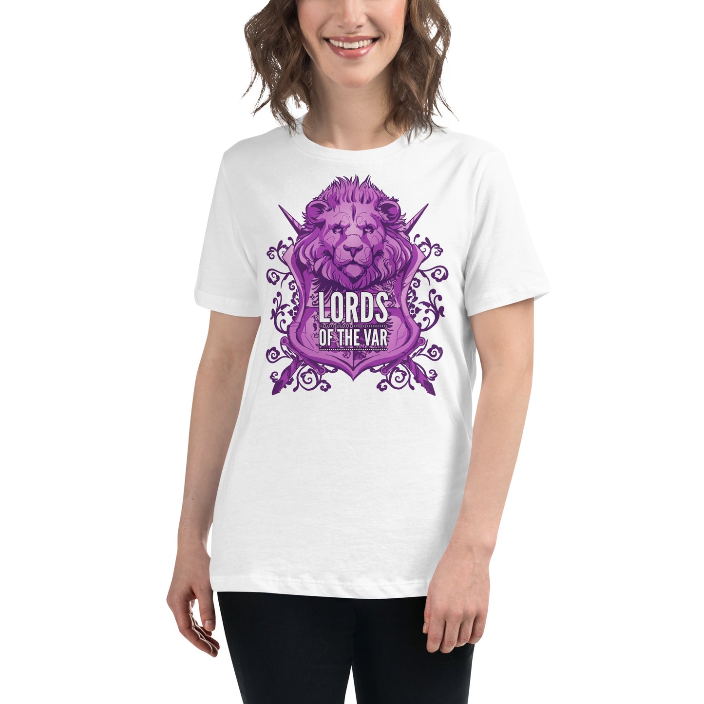 T-shirt décontracté pour femme avec écusson royal de la série Lords of the Var®