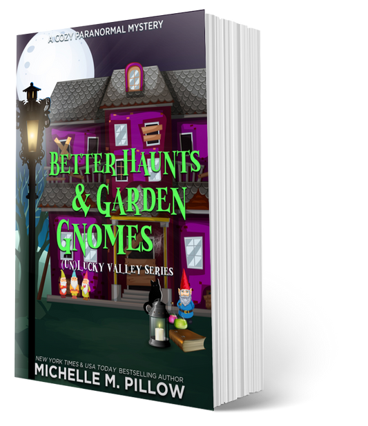 Better Haunts and Garden Gnomes author signed Paperback book cover