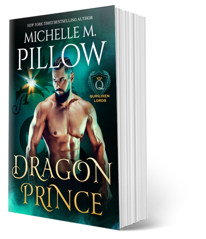 Dragon Prince author signed paperback dragon shifter sci fi paranormal romance book cover